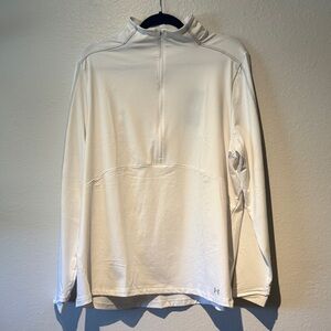 Under Armour White Quarter-Zip Top
